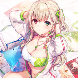 This is a pixiv picture whose title is 🍈🎀📗.