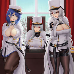 This is a pixiv picture whose title is [AL] Chapayev - Rossiya - Gangut.