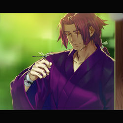This is a pixiv picture whose title is 蜻蛉切.