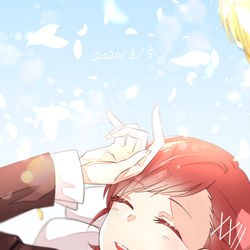 This is a pixiv picture whose title is 約束の日.