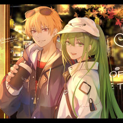 This is a pixiv picture whose title is 旅行.