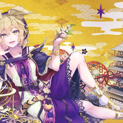 This is a pixiv picture whose title is 聖徳太子は此処にいる.