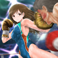 This is a pixiv picture whose title is 歩くボックス.