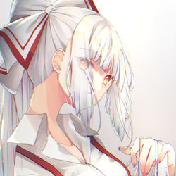 This is a pixiv picture whose title is 妹紅.