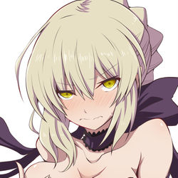 This is a pixiv picture whose title is 黒セイバーと嫉妬セイバー.