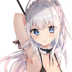 This is a pixiv picture whose title is メイドさん.