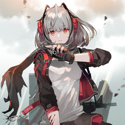 This is a pixiv picture whose title is W.