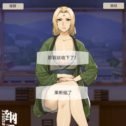 This is a pixiv picture whose title is 纲手的豪赌.