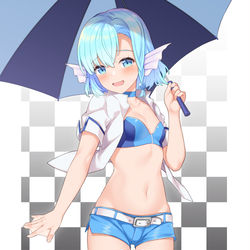 This is a pixiv picture whose title is レースクイーンの人魚.