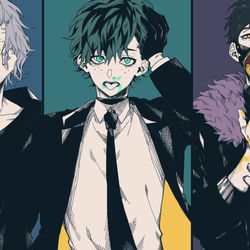 This is a pixiv picture whose title is ヴィラン.