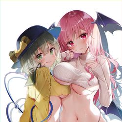 This is a pixiv picture whose title is 乳重ね.