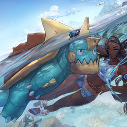 This is a pixiv picture whose title is Nessa - ルリナ.
