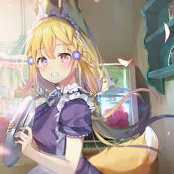 This is a pixiv picture whose title is きつねカフェ.