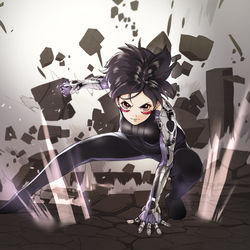 This is a pixiv picture whose title is ヒーロー着地.
