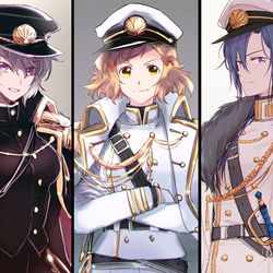 This is a pixiv picture whose title is 軍服パロまとめ.