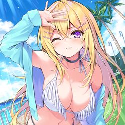 This is a pixiv picture whose title is 水着牡丹さん.