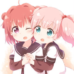This is a pixiv picture whose title is 恋人つなぎの練習.