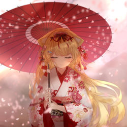 This is a pixiv picture whose title is 振袖.