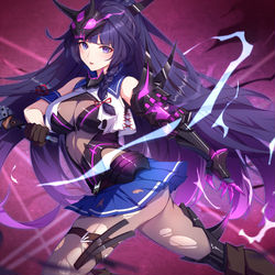 This is a pixiv picture whose title is 芽衣.