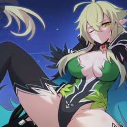 This is a pixiv picture whose title is Rena (Twilight) + dark elf ver..
