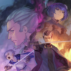 This is a pixiv picture whose title is 【PFAOS】想いは黒煙に呑まれて【公式NPCファンアート】.