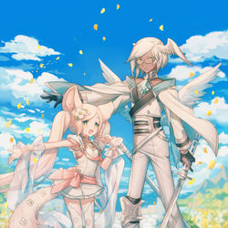 This is a pixiv picture whose title is 【PFAOS】ラウラとレウ.