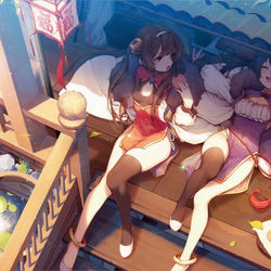 This is a pixiv picture whose title is 仕事絵.