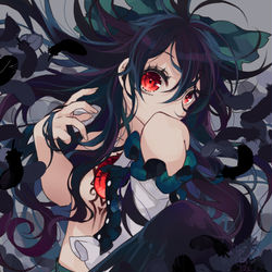 This is a pixiv picture whose title is 鴉.