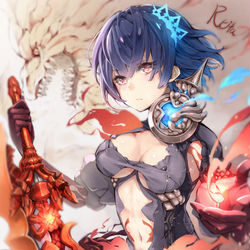 This is a pixiv picture whose title is 獅.