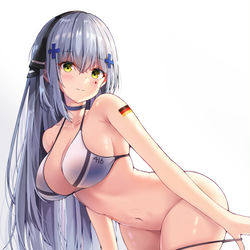 This is a pixiv picture whose title is HK416.