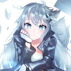 This is a pixiv picture whose title is Lappland.