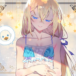 This is a pixiv picture whose title is お腹をなでるママ♂.