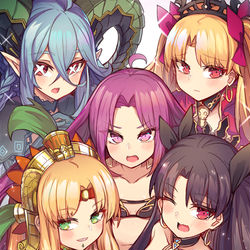 This is a pixiv picture whose title is 絶対幼女戦線.