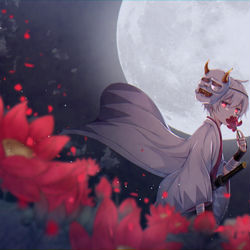 This is a pixiv picture whose title is 紅蓮華.