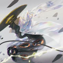 This is a pixiv picture whose title is teleportation.