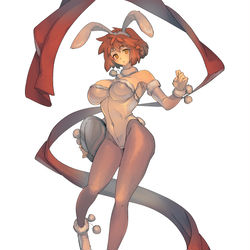 This is a pixiv picture whose title is 女体化投影魔術.