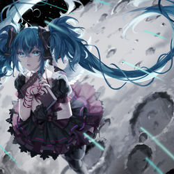 This is a pixiv picture whose title is 「1／6  out of the gravity」.