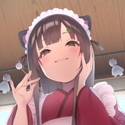 This is a pixiv picture whose title is 雨上がりのお仕事.