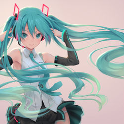 This is a pixiv picture whose title is ミクの日2020.