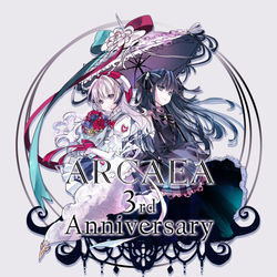 This is a pixiv picture whose title is Arcaea3周年.