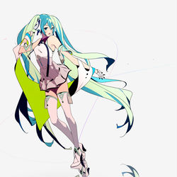 This is a pixiv picture whose title is ミクの日.
