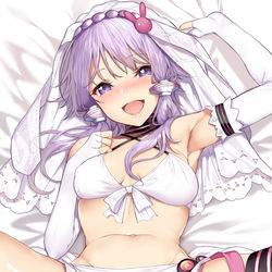 This is a pixiv picture whose title is 結婚初夜ゆかりさん.