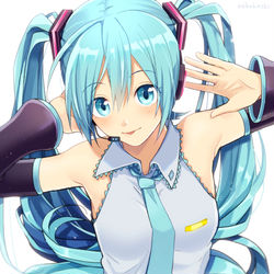 This is a pixiv picture whose title is ミクさん！.