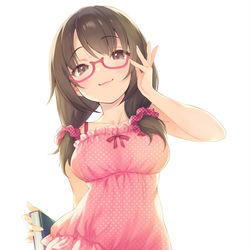 This is a pixiv picture whose title is パジャマ眼鏡優衣ちゃん.