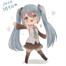 This is a pixiv picture whose title is ミクの日！.