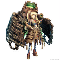 This is a pixiv picture whose title is 御城プロジェクト:RE「バベルの塔」.