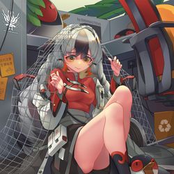This is a pixiv picture whose title is 雪雉Snowsant.