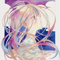 This is a pixiv picture whose title is 交信するこころ.