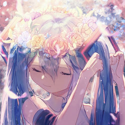 This is a pixiv picture whose title is 39miku❤.