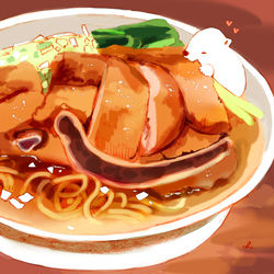This is a pixiv picture whose title is パーコー麺.